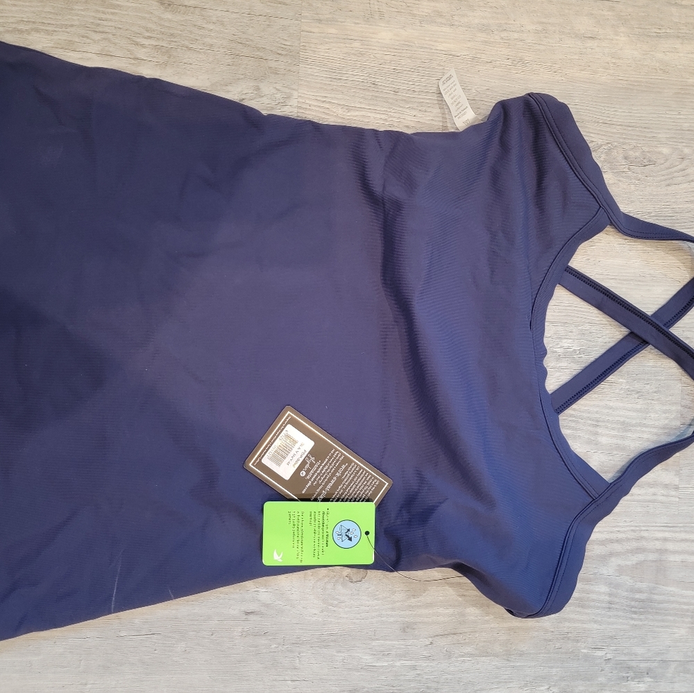 NWT Navy yoga tank